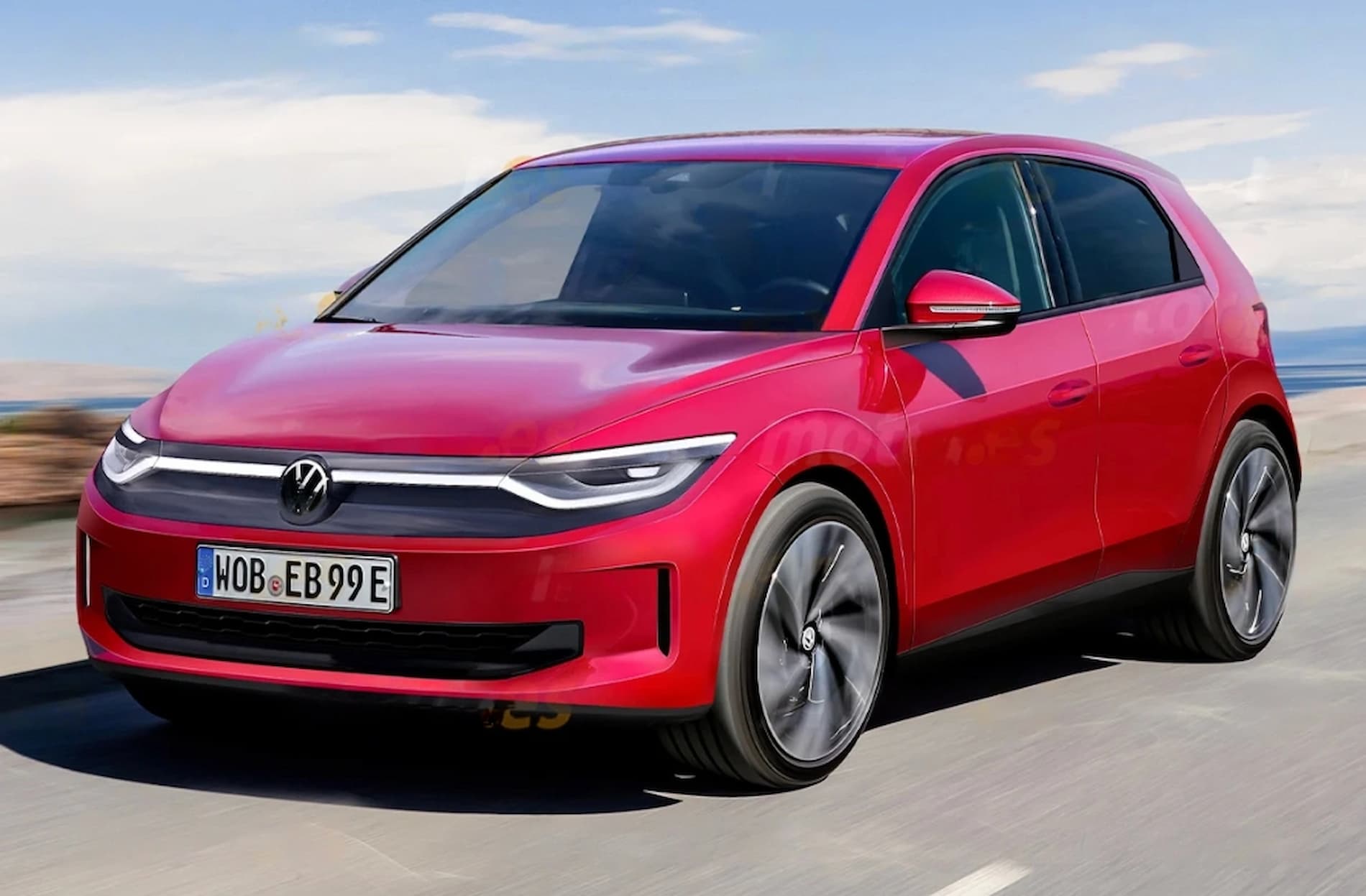 Недорогой электрический хэтчбек VW ID.2 представят уже в следующем году