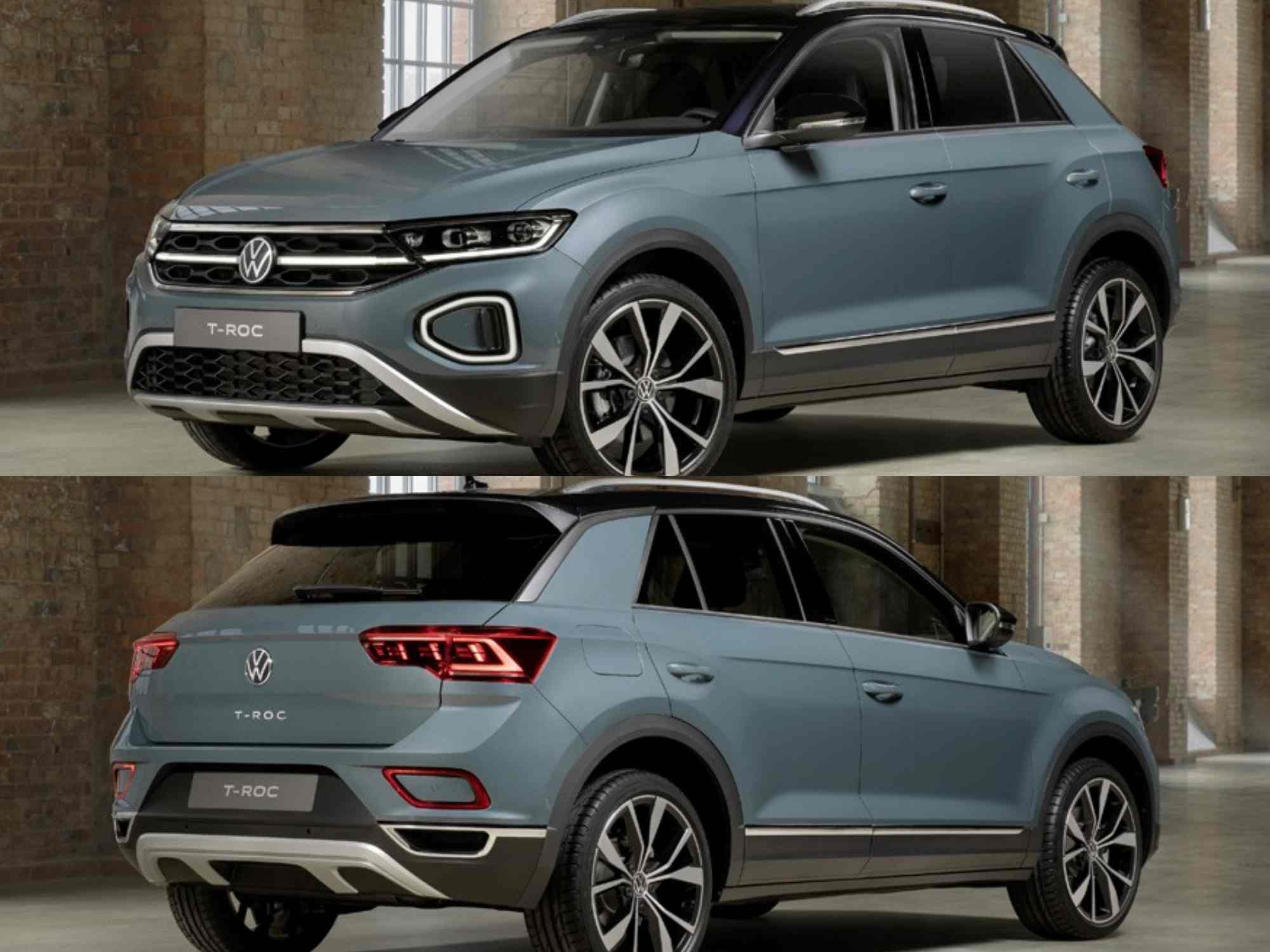 Второе поколение кроссовера Volkswagen T-Roc покрасовалось на первых рендерах