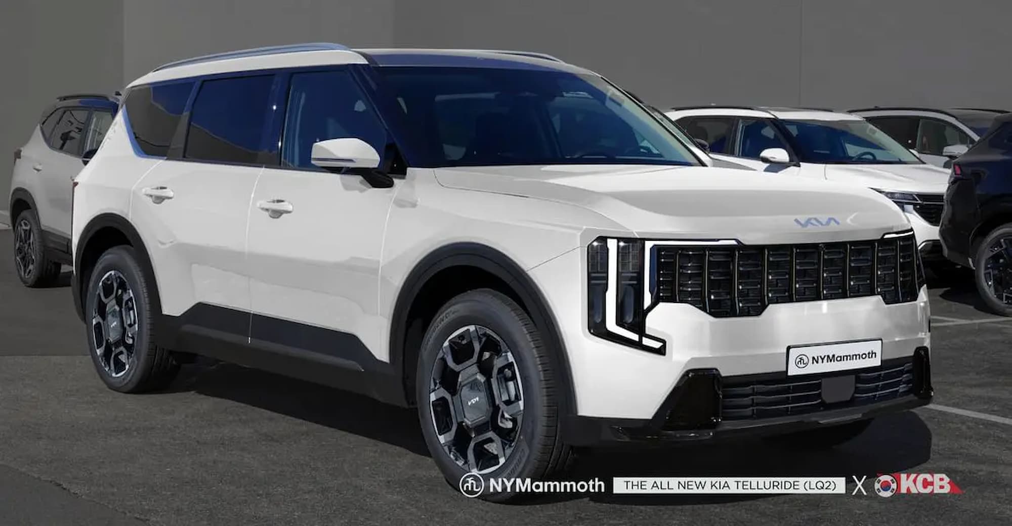 Новое поколение флагманского кроссовера Kia Telluride впервые показалось без камуфляжа