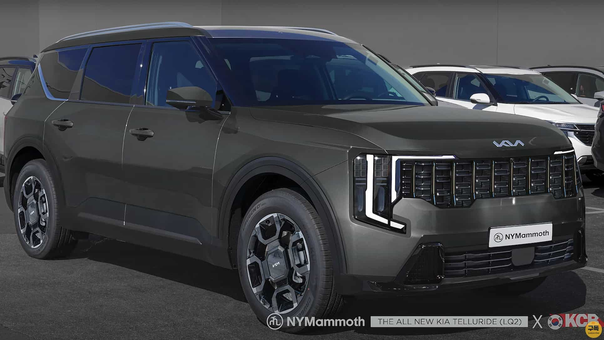 Новое поколение флагманского кроссовера Kia Telluride впервые показалось без камуфляжа