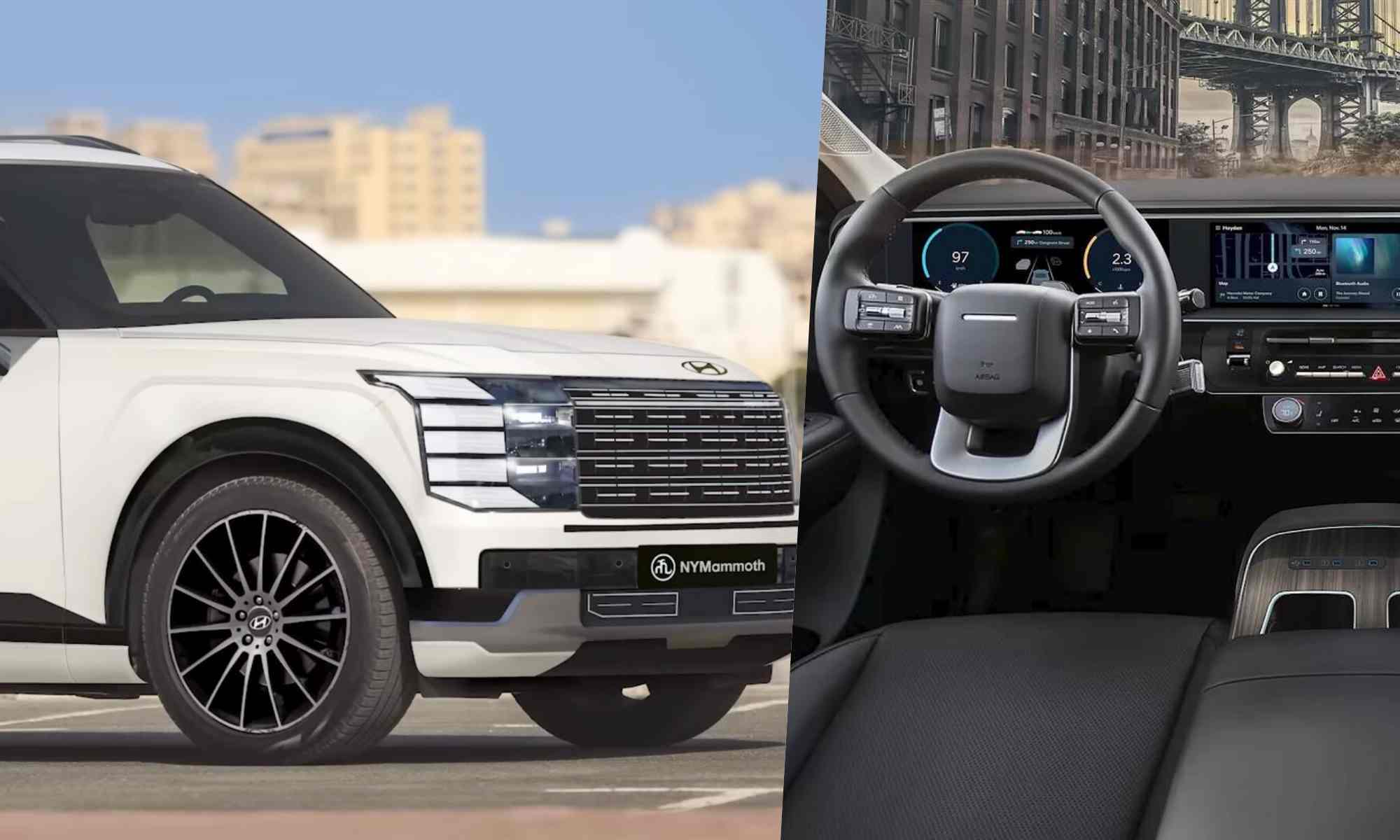 В интернете раскрыли интерьер второго поколения Hyundai Palisade: он частично похож на Range Rover