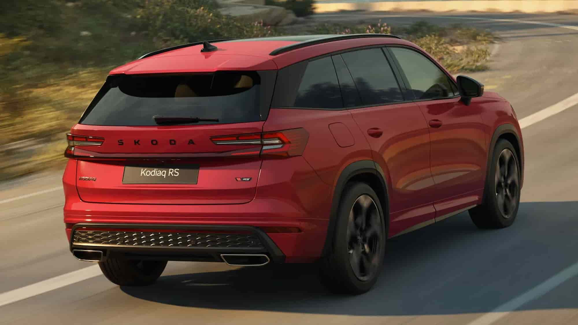 Skoda выложила фотографии спорт-версии кроссовера Kodiaq