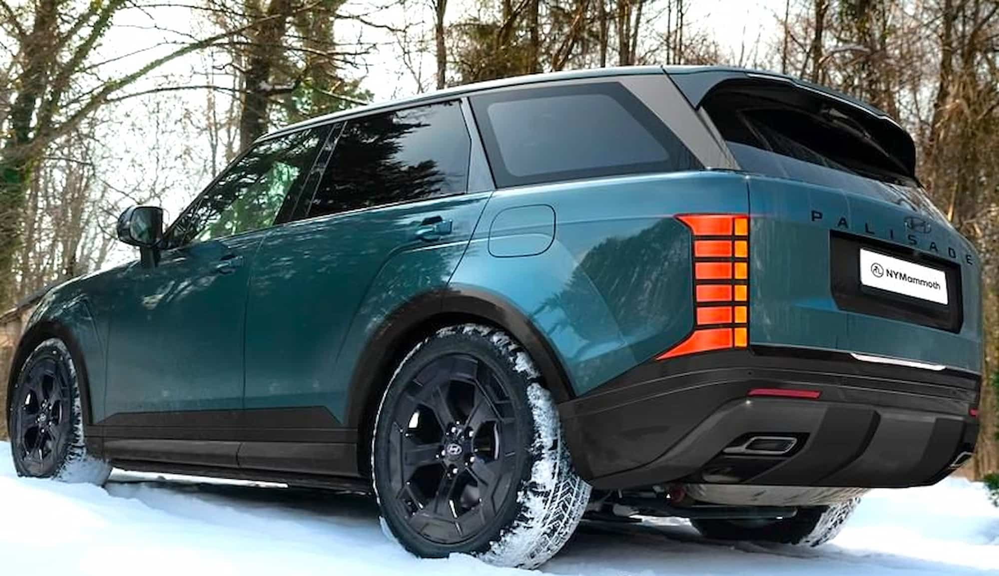 Hyundai Palisade второго поколения показали в лесу и снегу