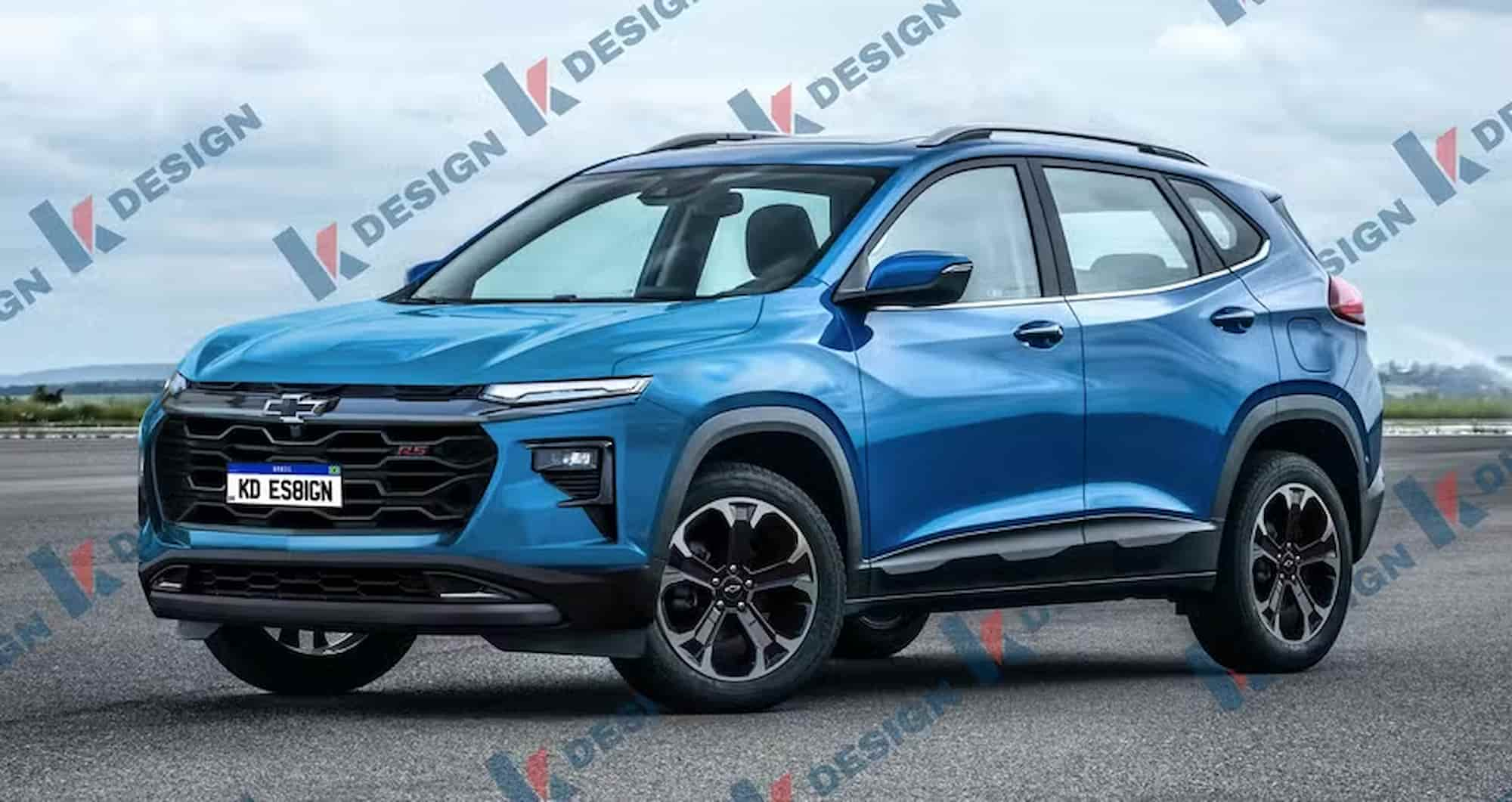 Обновленный Chevrolet Tracker (2026) попался в объективы папарацци: как он будет выглядеть