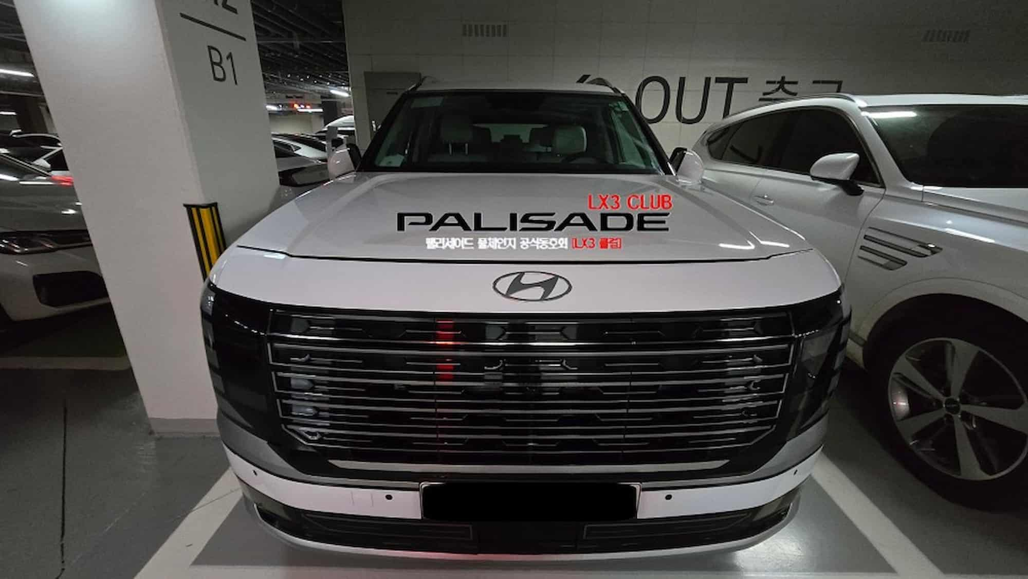 Новый 9-местный Hyundai Palisade сфотографировали внутри вплоть до третьего ряда