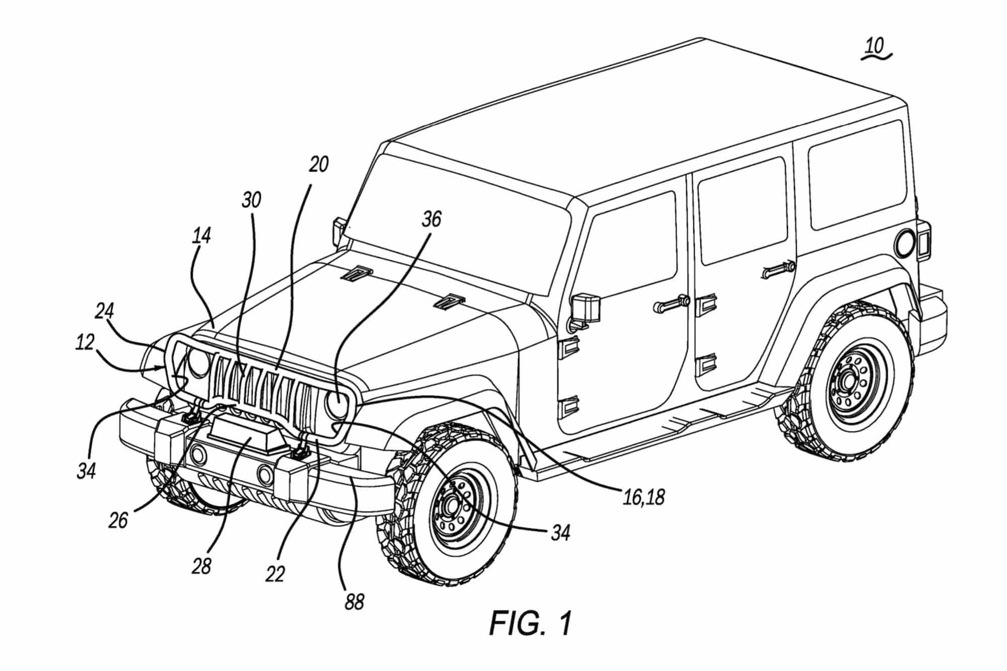 Jeep разработал защиту решетки радиатора, которая превращается в скамейку