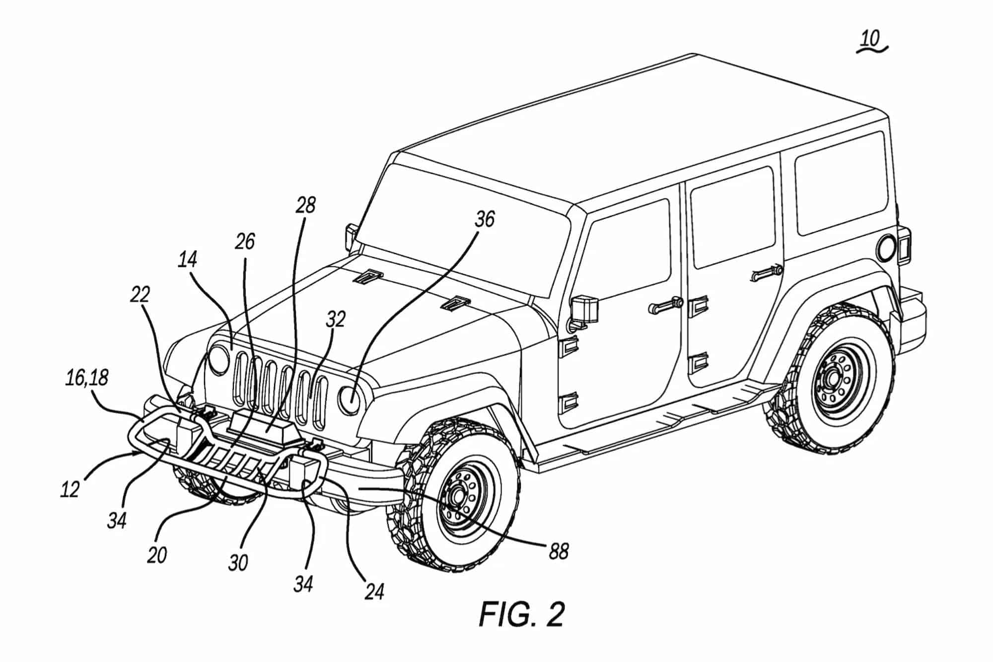 Jeep разработал защиту решетки радиатора, которая превращается в скамейку