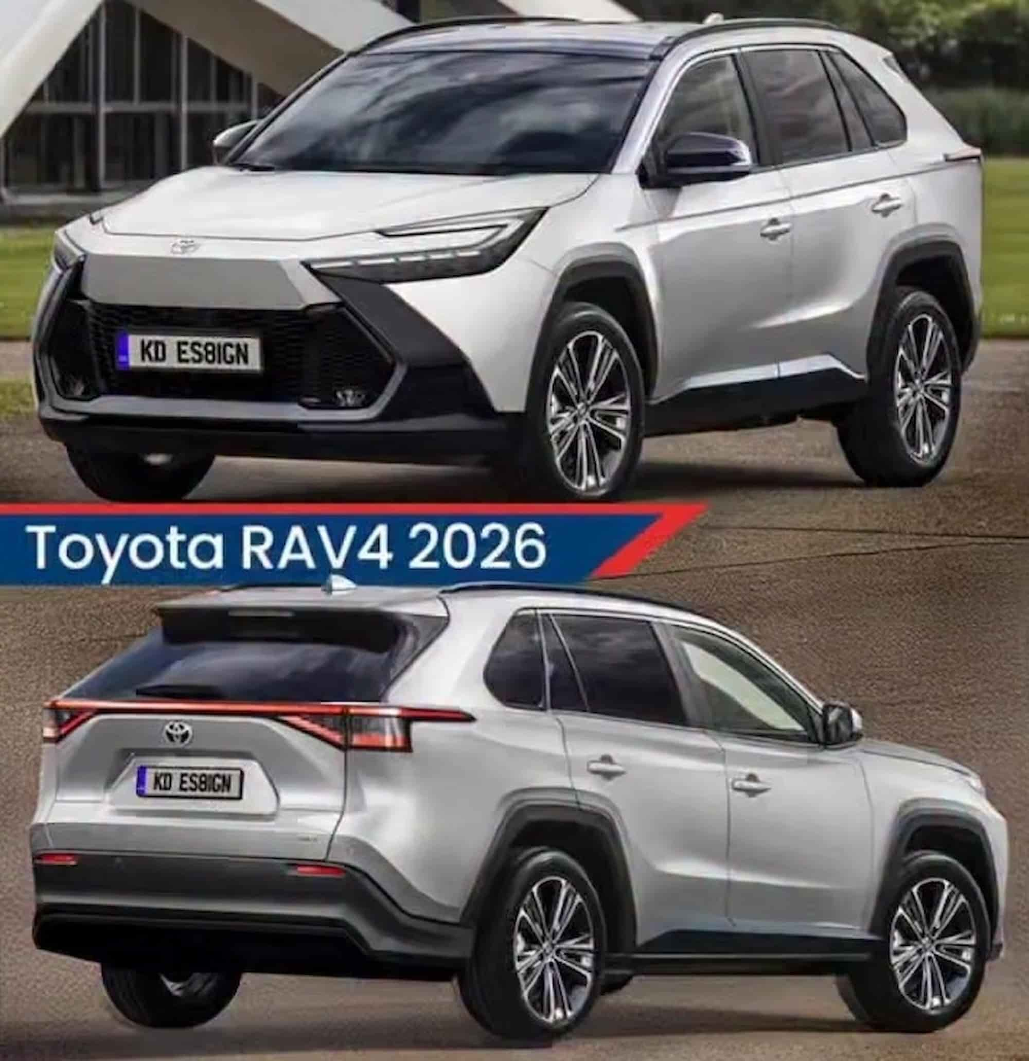 Дизайнеры предсказали, как будет выглядеть новый Toyota RAV4 (2026)